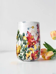 Váza Designed by Lammie - Floral White