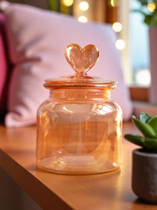 Skleněná dóza se srdcem