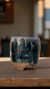 Keramický obal v zemitých odstínech 