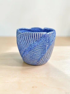 Obal Leaf pot modrý