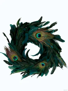 Věnec z pavího peří