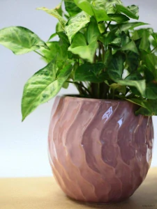 Keramický obal růžová glazura 