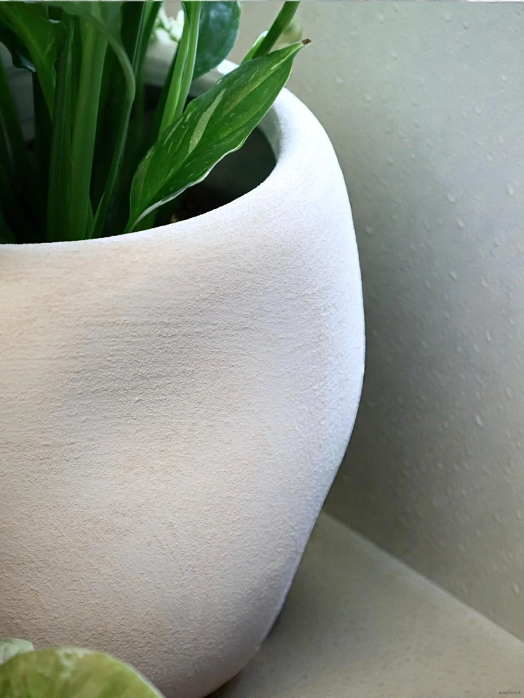 Lisboa sand pot white