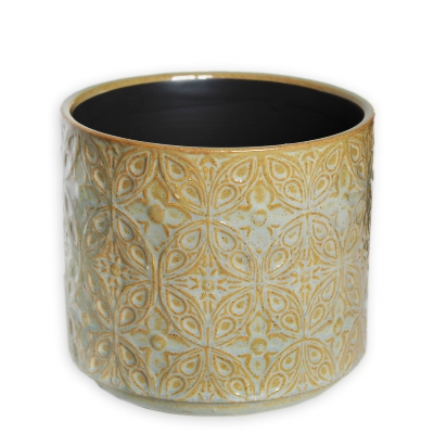 Kameninový obal na květináč s ornamenty